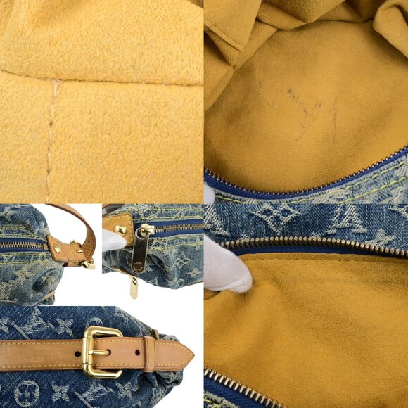 LOUIS VUITTON Buggy GM Shoulder Bag Monogram Denim Leather Blue M95048 25SJ587 - Picture 14 of 15